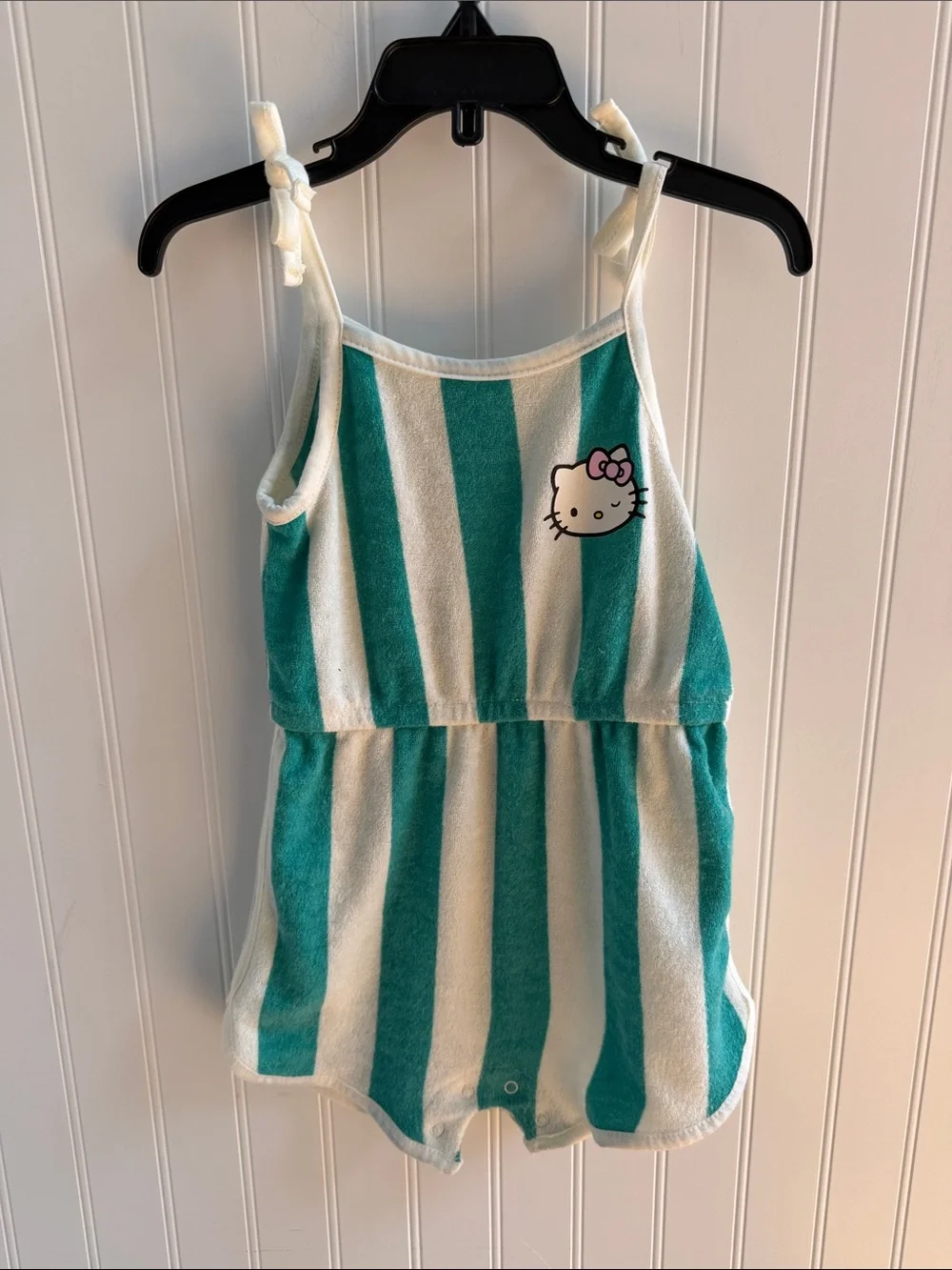 (171)Hello Kitty x Grayson Mini 3T Terry Cloth Romper beach cover up